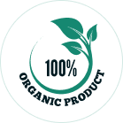 100% Organic Product Green